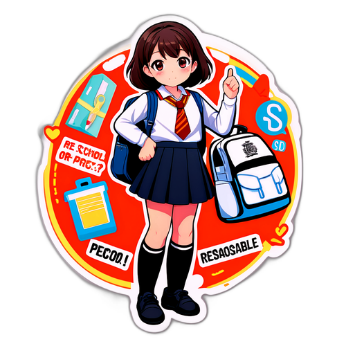 关于校服价格争议的贴纸