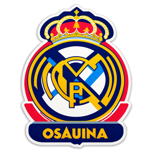 Autocolant vibrant Osasuna Real Madrid