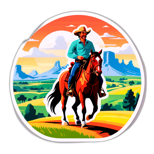 En sjov scene med Jens Joel i cowboyhat