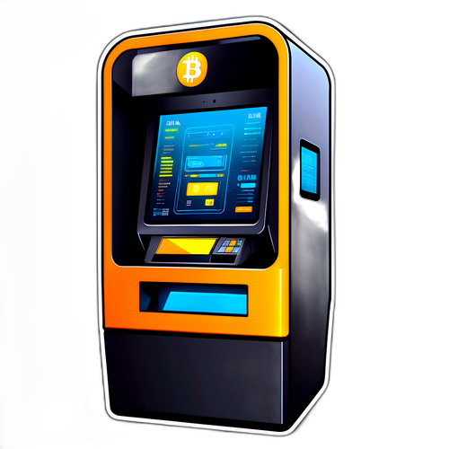 ATM Bitcoin Futuristik