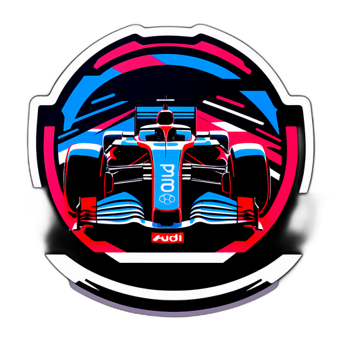 Moderne Aufkleber für das Audi Revolut F1 Team