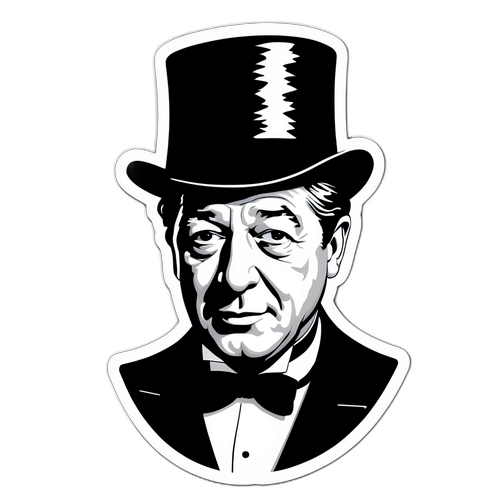 Autocollant hommage à Jean Gabin