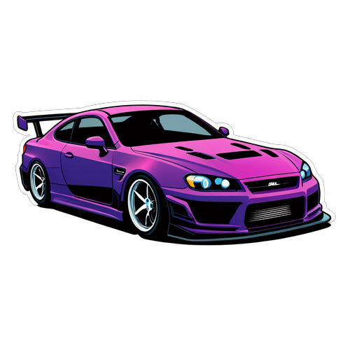 Paul Walker Autós Városkép Matrica