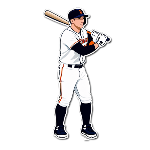Minimalist Heroic Baseball Sticker
