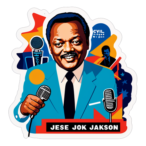 Unleashing History: Jesse Jackson's Fearless Voice Amidst Iconic Civil Rights Symbols!