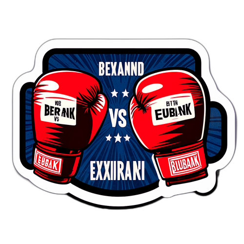 Motiverende klistremerke med boksehansker