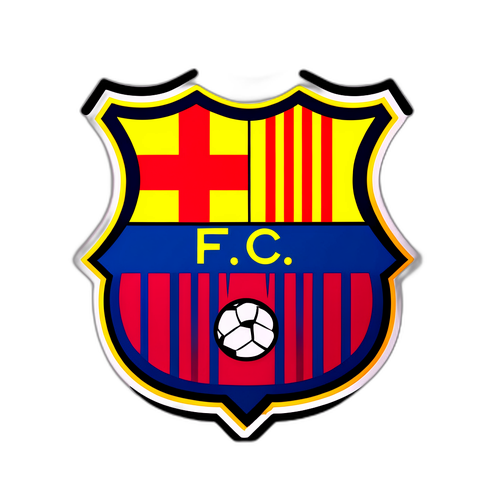 Наклейка с эмблемой ФК Барселона