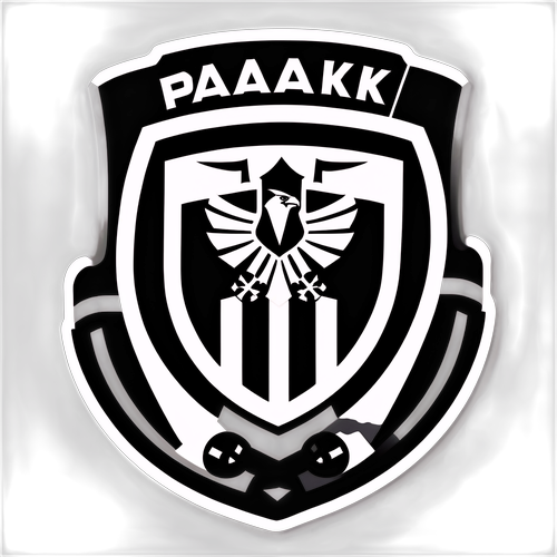 Etichetă cu logo-ul PAOK