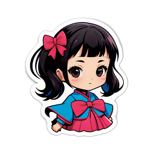 青木さやかをインスパイアしたステッカー