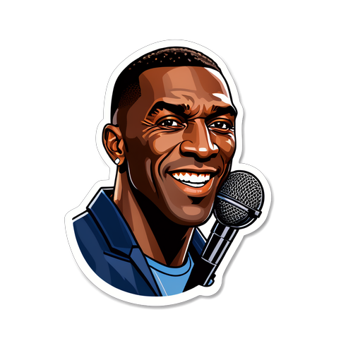 Gegarkan Dunia Sukan: Wajah Shannon Sharpe dengan Mikrofon Menyampaikan Komen Penuh Gaya!