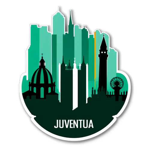 Juventus Logosu ve Venedik Silueti Kombinasyonu