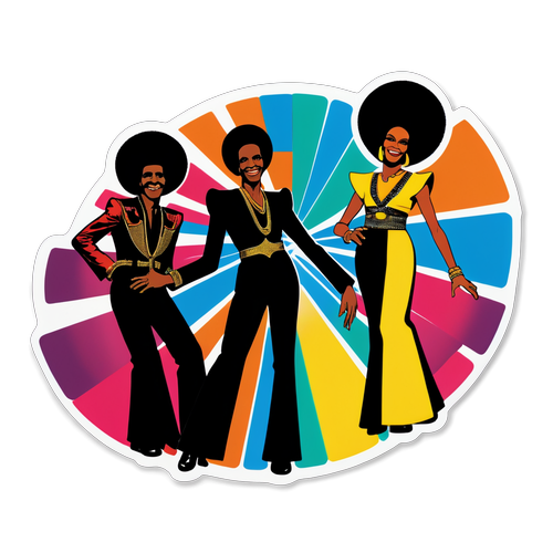 Stiker Retro Menghormati Boney M