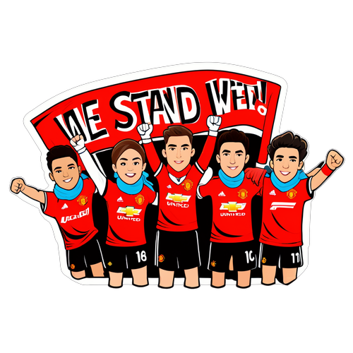 Mashabiki wenye Shauku: 'United We Stand!' - Uchoraji wa Akiolojia wa Manchester United!