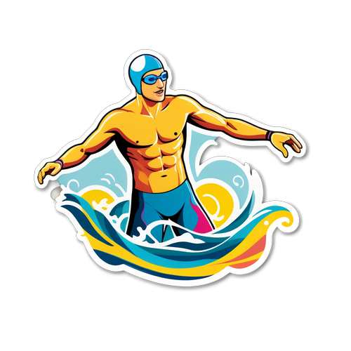 Schwimmende Kunst! Das atemberaubende Stickerdesign von Florian Wellbrock, das selbst den größten Champion inspiriert!