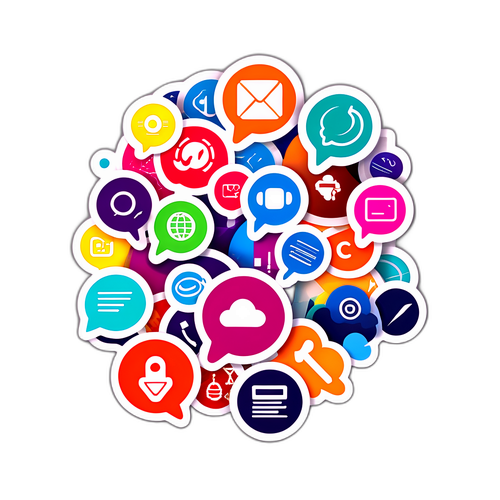 Ícones de Comunicação Multicanal