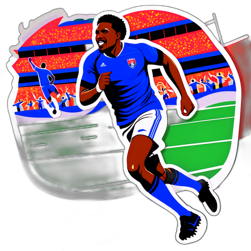 สติ๊กเกอร์ฟุตบอล: นักฟุตบอลเฉลิมฉลองประตู