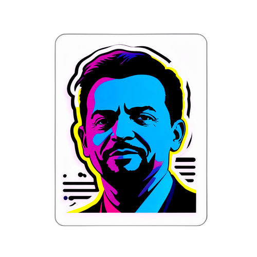 Diseño de un sticker de Marcelo Mindlin