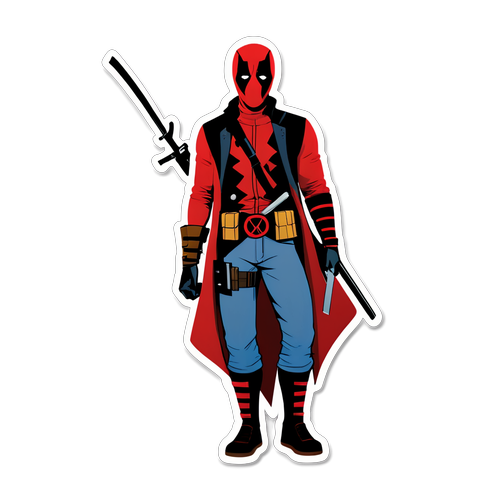 Deadpool: The Witty Assassin You Didn't Know You Needed — Hilarious Comic-Style Stickers Are Here!