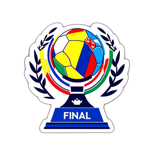 Minimalist klistremerke for Nations League-finalen