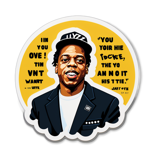 Motivational Jay-Z Quote Sticker