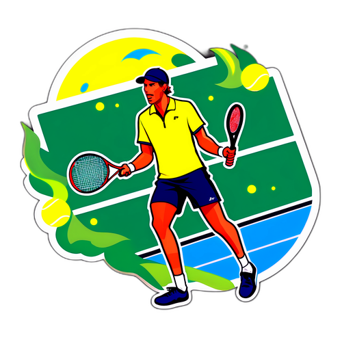 Court Tennis Vibrante