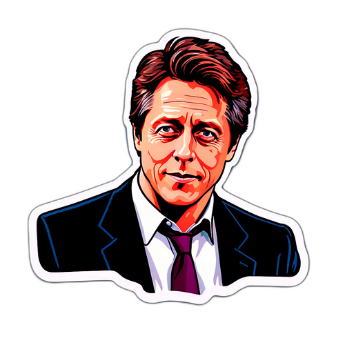 Elegante sticker van Hugh Grant
