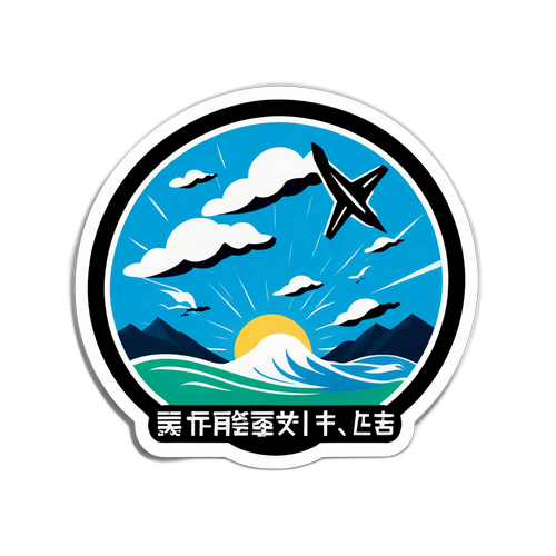 颱風安全警示貼紙
