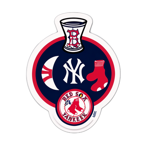 Sticker ng Rivalidad sa Red Sox at Yankees