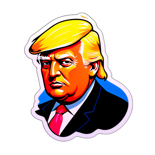 Humoros Trump Siluett