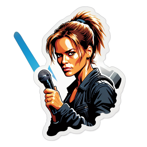 Ein realistisches Porträt von Sarah Connor