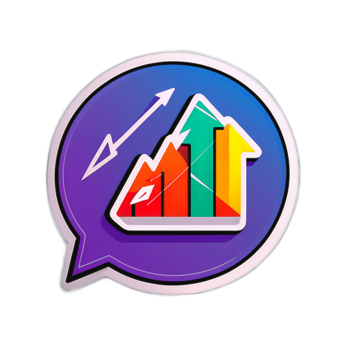 투자 그래프 스티커