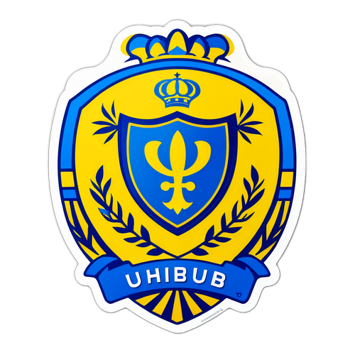 Дизайн з логотипом українського клубу під час футбольного матчу у вигляді картини