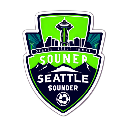 Adesivo para Fãs do Seattle Sounders