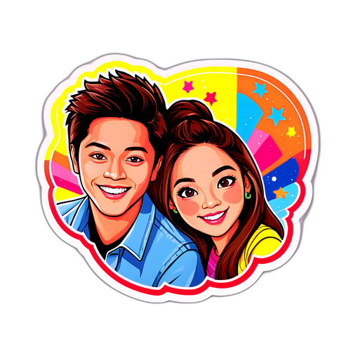 Sticker ni Daniel Padilla at Kaila Estrada
