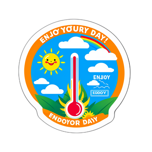 Grafika počasí se slunečním teploměrem