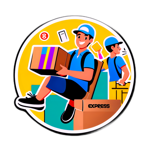 快递行业的繁忙生活