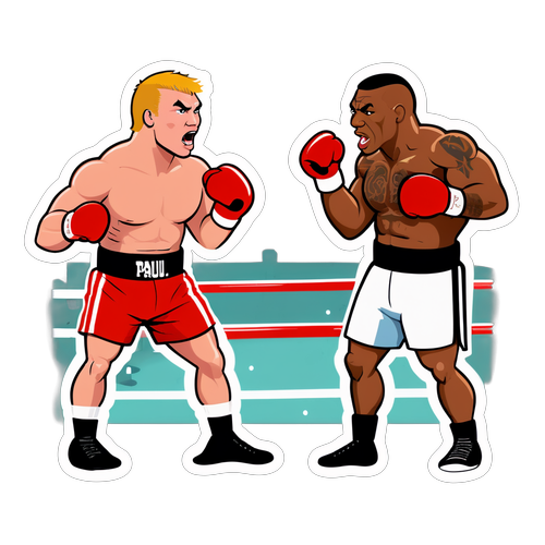 Le Duel Épique : Mike Tyson et Jake Paul S'affrontent dans un Ring de Bande Dessinée !