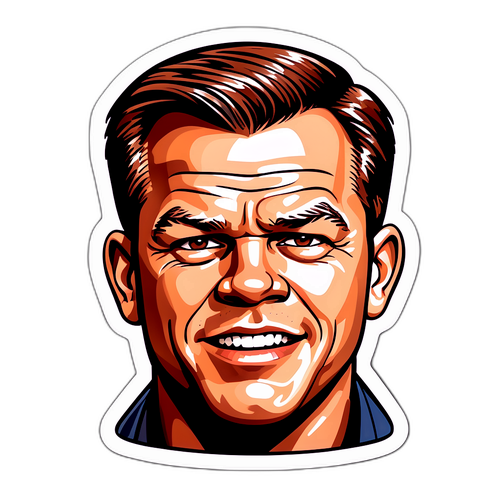 Ritratto Caricaturale di Matt Damon