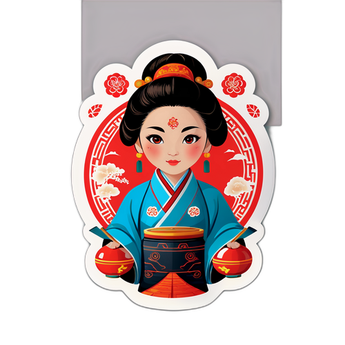传统文化与现代设计结合的Sticker