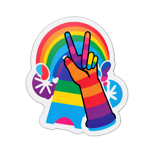 Eindrucksvolles Sticker vom Wiener Pride Parade zur Feier von Vielfalt und Inklusion