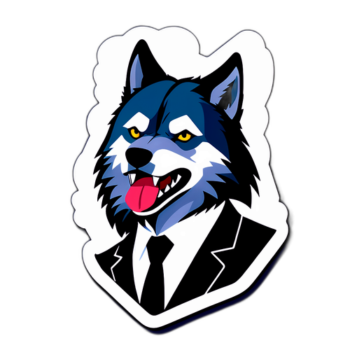 Minimalist Design von Jordan Belforts Wolf-Symbol