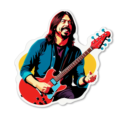 Δείτε τον Dave Grohl να Προκαλεί τους Οπαδούς με Την Εξαίσια Πορτραίτα του σε Ροκ Στυλ!