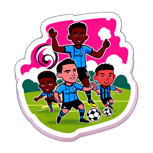 Decal bóng đá hoạt hình giữa Montréal và Inter Miami