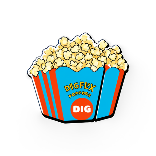 DIGIFLEX Popcorn Sticker