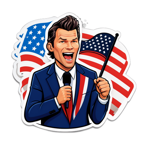 En lekfull karikatyr av Pete Hegseth