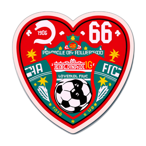 מדבקת אהבה לליברפול FC
