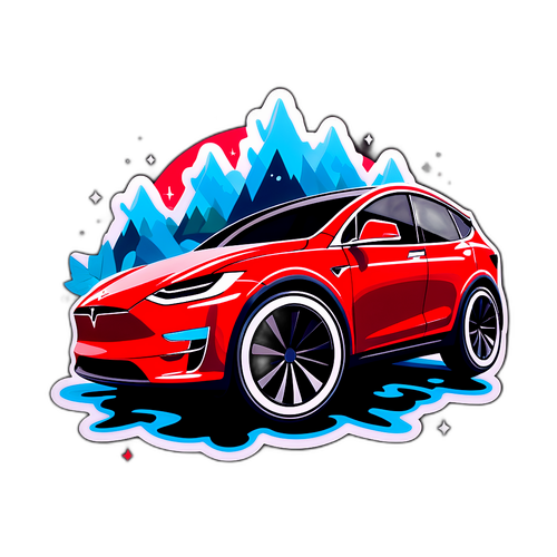 特斯拉車輛與可持續電池貼紙