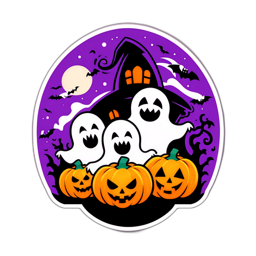 Sticker na may Temang Halloween