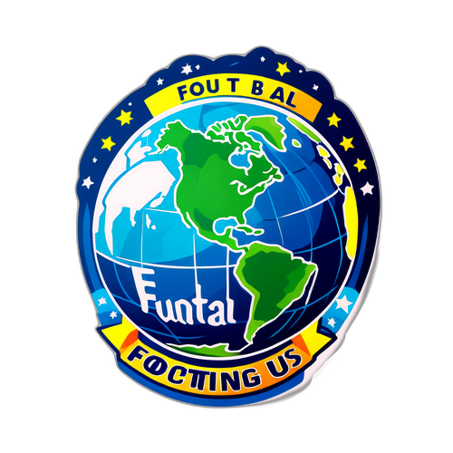 축구가 우리를 하나로 여는 스티커 디자인