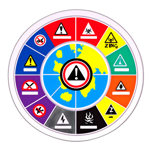 Наклейка з картою небезпек